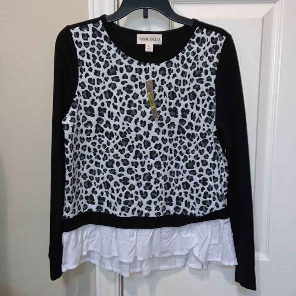 Code Bleu Long Sleeve Girls Tee - Size L